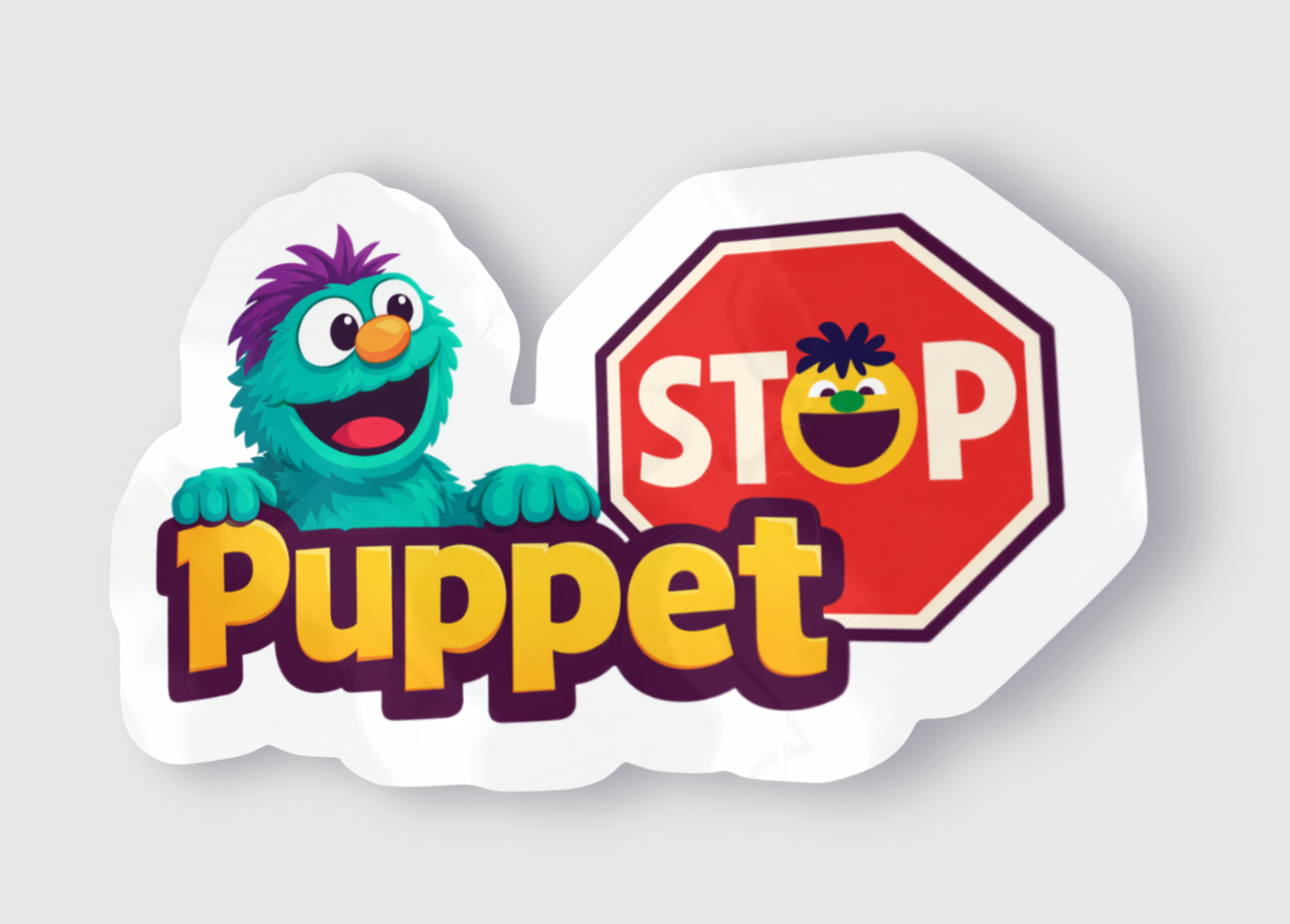 PUPPET STOP STICKER