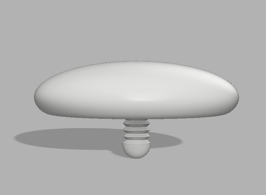 STL: 50mm Rounded Flat base Puppet Eyes